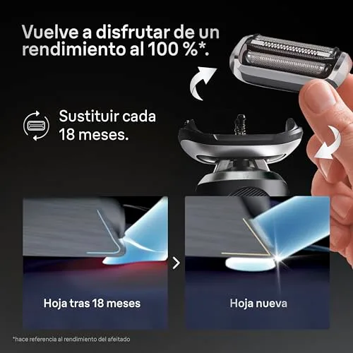 Braun ▫️ Series 7 Cabeça de substituição para máquina de barbear elétrica, 74S, Prateada 4