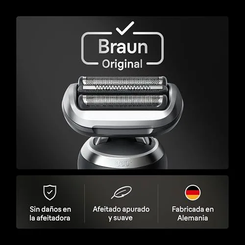 Braun ▫️ Series 7 Cabeça de substituição para máquina de barbear elétrica, 74S, Prateada 5