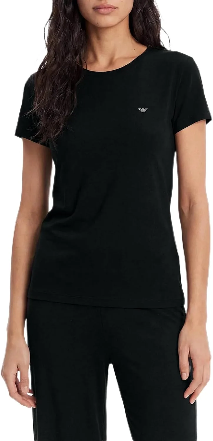 Emporio Armani ▫️ Camiseta de gola redonda para mulher