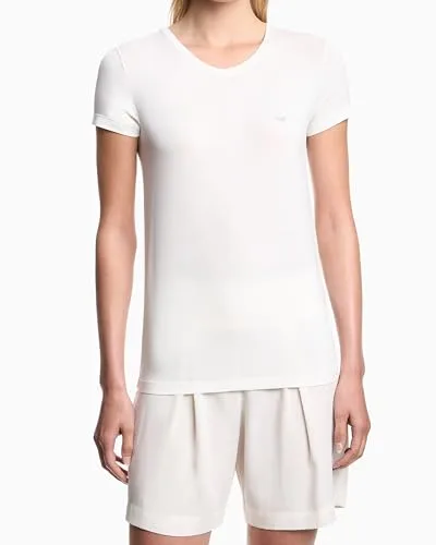 Emporio Armani ▫️ Camisola com decote em V para mulher 3