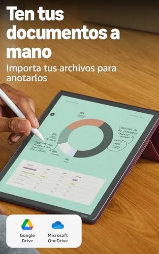 Amazon ▫️ Kindle Scribe Colorsoft (última geração): fino, leve e rápido, com ecrã a cores de 11" semelhante ao papel e luz frontal; permite escrever em cadernos integrados, documentos e livros (32 GB, grafite) 8