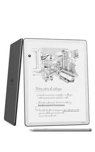 Amazon ▫️ Kindle Scribe (última geração): mais fino, leve e rápido, com ecrã de 11 polegadas semelhante ao papel e luz frontal; permite escrever em cadernos, documentos e livros (32 GB) 3