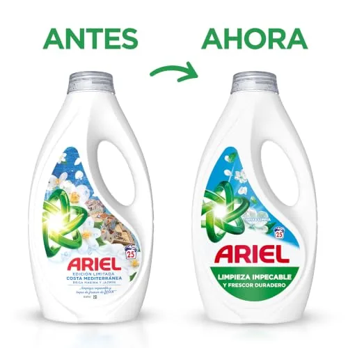 Ariel ▫️ Detergente Líquido para Máquina de Lavar Roupa, Brisa Limpia, 75 lavagens (Embalagem de 3) 7