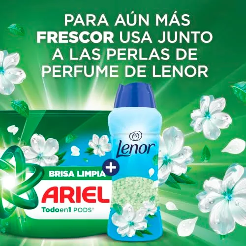 LENOR ▫️ Pérolas Perfumadas para a Roupa, 133 lavagens (6 x 270 g), Brisa Marinha e Jasmim, Edição Limitada Costa Mediterrânica, Frescura ininterrupta até 12 semanas 5