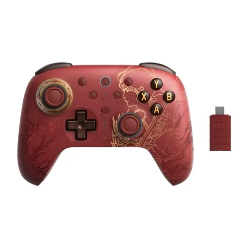 8Bitdo ▫️ Comando sem fios Ultimate 2 para Windows e Android, comando de jogos com joysticks TMR, gatilhos com efeito Hall/táteis selecionáveis, anel de luz RGB «Fire Ring», tecnologia 8Speed - WUCHANG: Fallen Feathers 2