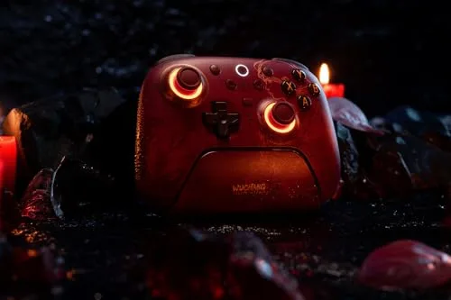 8Bitdo ▫️ Comando sem fios Ultimate 2 para Windows e Android, comando de jogos com joysticks TMR, gatilhos com efeito Hall/táteis selecionáveis, anel de luz RGB «Fire Ring», tecnologia 8Speed - WUCHANG: Fallen Feathers 6