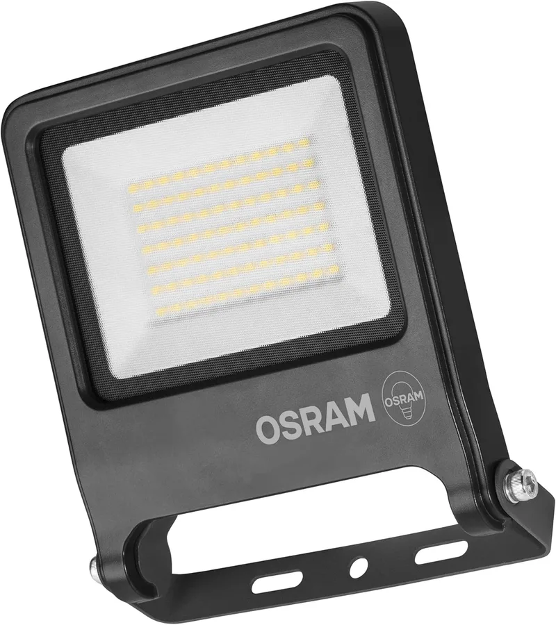 OSRAM ▫️ Projetor LED ENDURA FLOOD PC 50W, branco frio 4000K, 5000 lumens, IP65, para grandes superfícies, alumínio reciclado, eficiência 100 lm/W