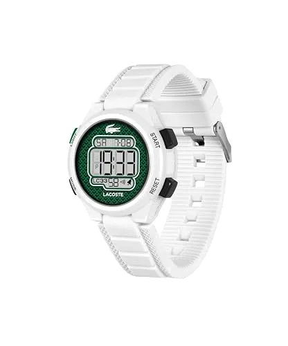Lacoste ▫️ Relógio cronógrafo analógico e digital para homem, da coleção LC33, com bracelete em silicone 2