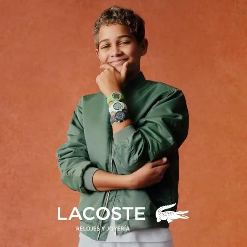 Lacoste ▫️ Relógio cronógrafo analógico e digital para homem, da coleção LC33, com bracelete em silicone 5