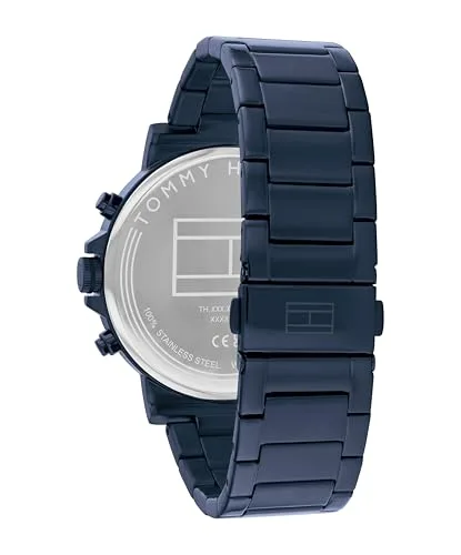 Tommy Hilfiger ▫️ Relógio analógico multifunções de quartzo para homem, com bracelete em aço inoxidável ou em pele 3