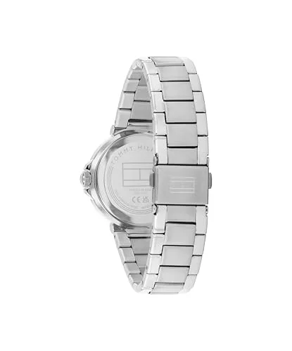 Tommy Hilfiger ▫️ Relógio com mecanismo de quartzo e três ponteiros para mulher, com bracelete em aço inoxidável prateado ou dourado 3