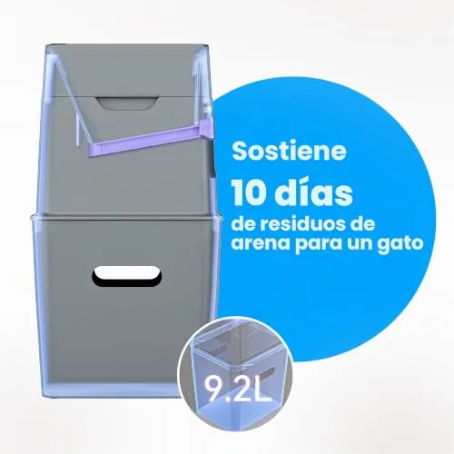 Neakasa ▫️ PooGuard Caixote do lixo anti-odor de 9,2 L para areia de gato, branco 2