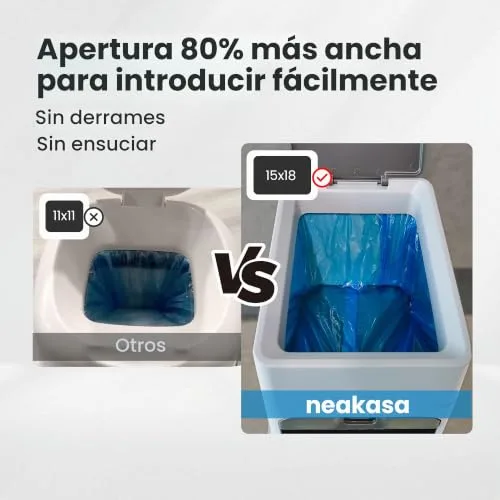 Neakasa ▫️ PooGuard Caixote do lixo anti-odor de 9,2 L para areia de gato, branco 4