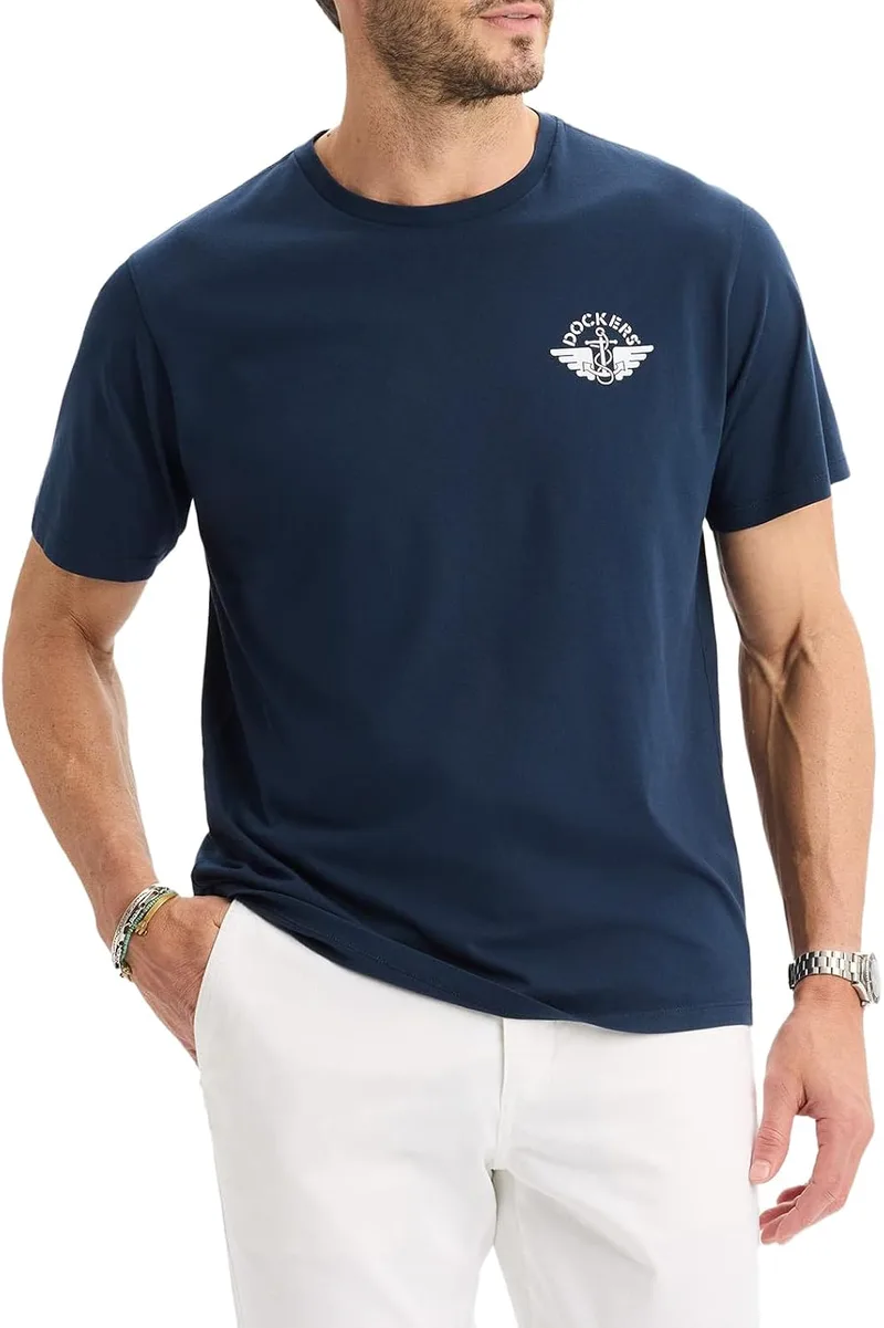 Dockers ▫️ Camisola com estampado corte regular, para homem