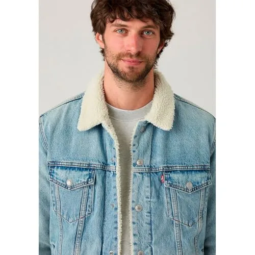Levi's ▫️ Casaco Big & Tall Sherpa Trucker para homem 3