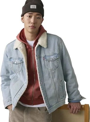 Levi's ▫️ Casaco Big & Tall Sherpa Trucker para homem 4