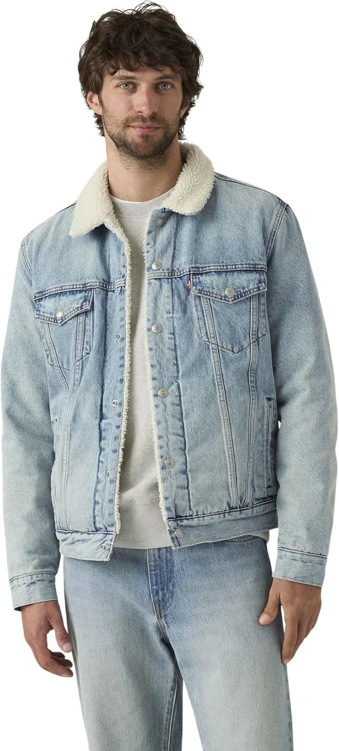 Levi's ▫️ Casaco Big & Tall Sherpa Trucker para homem