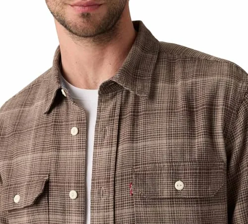 Levi's ▫️ Camisa de botões Classic Worker para homem (pacote de 1) 5