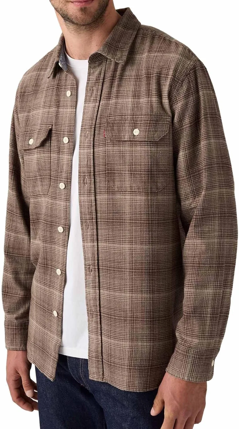 Levi's ▫️ Camisa de botões Classic Worker para homem (pacote de 1)