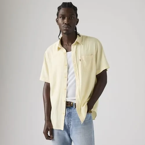 Levi's ▫️ S/S Sunset 1 Pkt Standrd Camisa de botões para homem 3