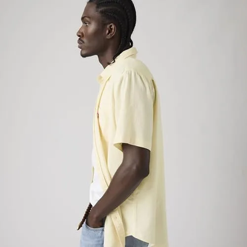 Levi's ▫️ S/S Sunset 1 Pkt Standrd Camisa de botões para homem 4