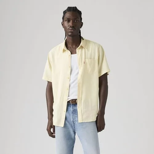 Levi's ▫️ S/S Sunset 1 Pkt Standrd Camisa de botões para homem 7