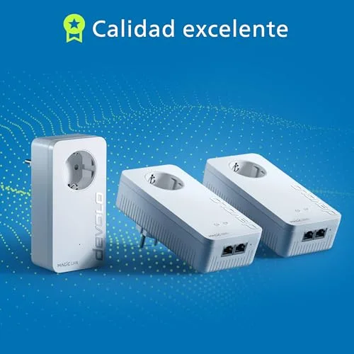 Devolo ▫️ Kit Magic 2 WiFi 6 Next Multiroom, Adaptador WiFi Powerline, até 3 000 Mbps, Compatível com rede Mesh WiFi, 2 portas LAN Gigabit, Ponto de Acesso, Branco 6