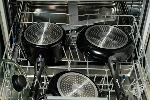 Amazon Basics ▫️ Conjunto de 5 utensílios de cozinha em cerâmica antiaderente para fogões de indução 5