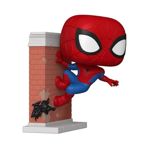 Funko ▫️ Pop! Premium: Homem-Aranha - Homem-Aranha Inclinado - Figura de vinil colecionável - Ideia para presente - Produto oficial - Fãs de super-heróis () 2