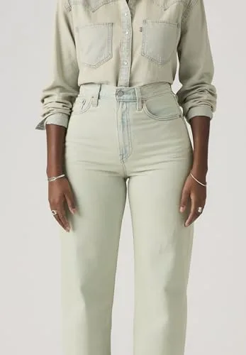 Levi's ▫️ Calças de ganga Ribcage Wide Leg para mulher 3