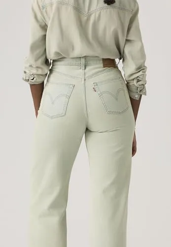 Levi's ▫️ Calças de ganga Ribcage Wide Leg para mulher 4