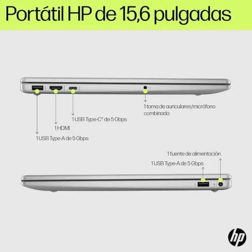 HP ▫️ 15-fd0261ns 15,6" FHD, Intel N100, 4 GB, 128 GB, Windows 11, Prateado 4