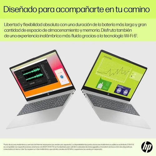 HP ▫️ 15-fd0261ns 15,6" FHD, Intel N100, 4 GB, 128 GB, Windows 11, Prateado 6