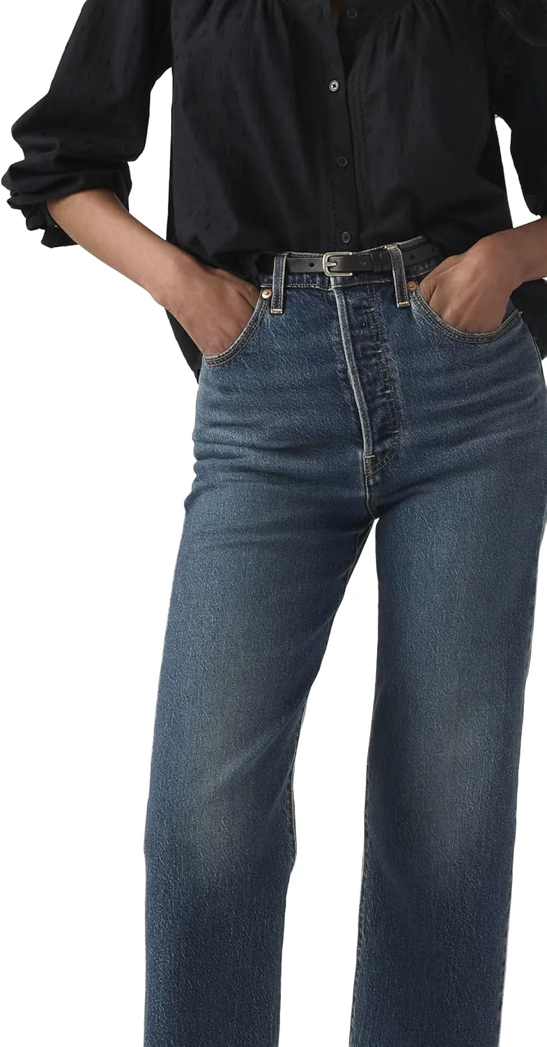 Levi's ▫️ Ribcage Straight Ankle Jeans Mulher