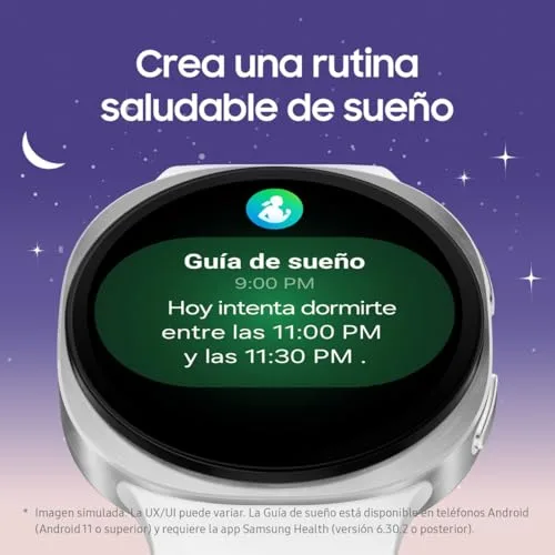 Samsung ▫️ Galaxy Watch8, 40 mm, Bluetooth, Galaxy AI, smartwatch, processador de 3 nm, assistente de saúde e sono, monitorização desportiva, garantia de 3 anos + 1 ano extra, prateado (versão espanhola) 4
