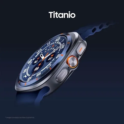 Samsung ▫️ Galaxy Watch Ultra 2025 47 mm - Smartwatch LTE com IA, titânio, botão personalizável, monitorização da saúde, garantia do fabricante de 3 anos + 1 ano extra, titânio prateado (versão espanhola) 3