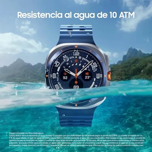 Samsung ▫️ Galaxy Watch Ultra 2025 47 mm - Smartwatch LTE com IA, titânio, botão personalizável, monitorização da saúde, garantia do fabricante de 3 anos + 1 ano extra, titânio prateado (versão espanhola) 5