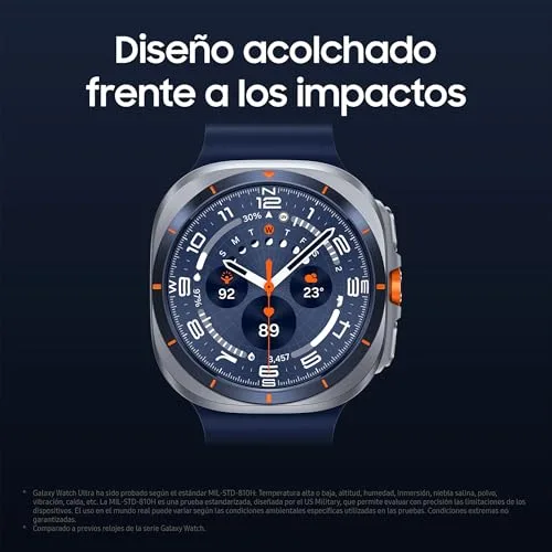 Samsung ▫️ Galaxy Watch Ultra 2025 47 mm - Smartwatch LTE com IA, titânio, botão personalizável, monitorização da saúde, garantia do fabricante de 3 anos + 1 ano extra, titânio prateado (versão espanhola) 7