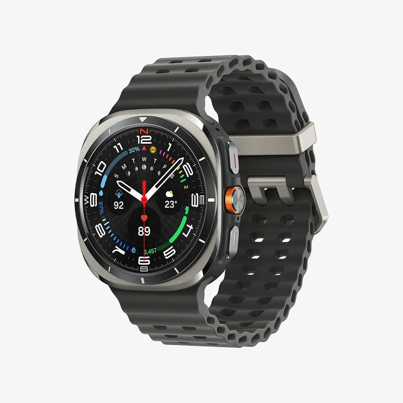 Samsung ▫️ Galaxy Watch Ultra 2025 47 mm - Relógio inteligente LTE com IA, titânio, botão personalizável, monitorização da saúde, garantia do fabricante de 3 anos + 1 ano extra, titânio prateado (versão espanhola)