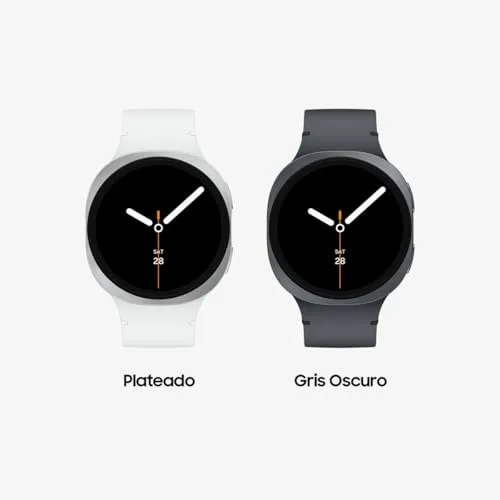 Samsung ▫️ Galaxy Watch8, 44 mm, Bluetooth, Galaxy AI, smartwatch, processador de 3 nm, assistente de saúde e sono, monitorização desportiva, garantia de 3 anos + 1 ano extra, prateado (versão espanhola) 2