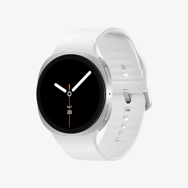 Samsung ▫️ Galaxy Watch8, 44 mm, Bluetooth, Galaxy AI, smartwatch, processador de 3 nm, assistente de saúde e sono, monitorização desportiva, garantia de 3 anos + 1 ano extra, prateado (versão espanhola)