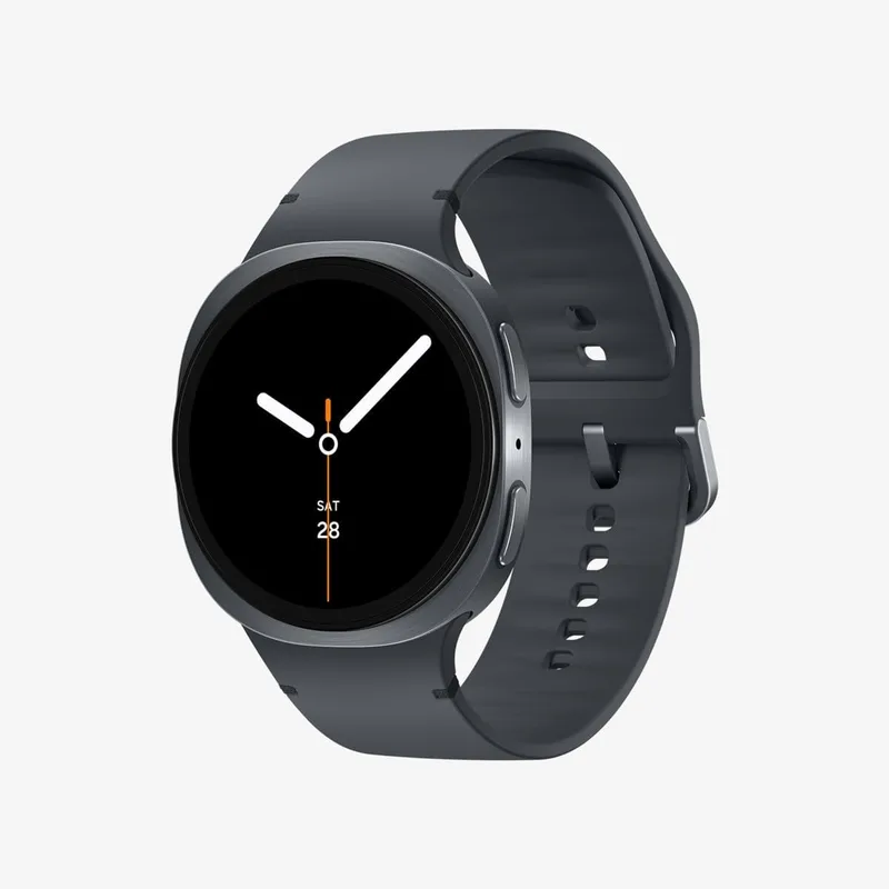 Samsung ▫️ Galaxy Watch8, 40 mm, Bluetooth, Galaxy AI, smartwatch, processador de 3 nm, assistente de saúde e sono, monitorização desportiva, garantia de 3 anos + 1 ano extra, cinzento escuro (versão espanhola)