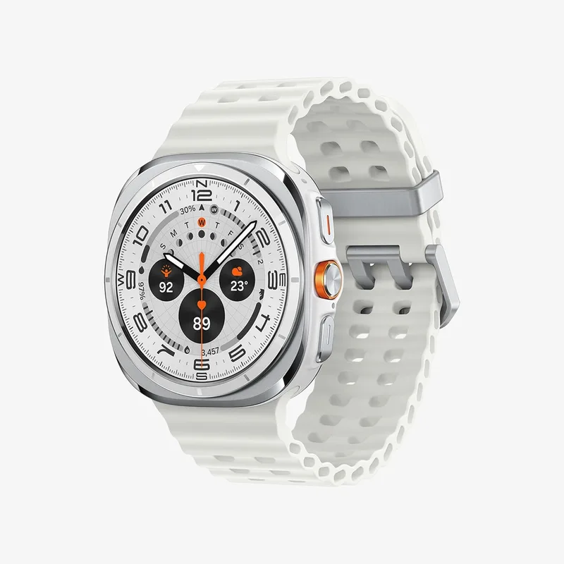 Samsung ▫️ Galaxy Watch Ultra 2025 47 mm - Smartwatch LTE com IA, titânio, botão personalizável, monitorização da saúde, garantia do fabricante de 3 anos + 1 ano extra, branco titânio (versão espanhola)