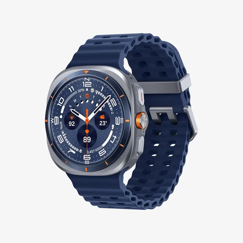 Samsung ▫️ Galaxy Watch Ultra 2025 47 mm - Smartwatch LTE com IA, titânio, botão personalizável, monitorização da saúde, garantia do fabricante de 3 anos + 1 ano extra, azul titânio (versão espanhola)