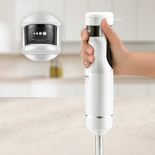 Ufesa ▫️ Batedeira de Mão Stellar Max TouchSpeed 1500 W, Ecrã Digital, Velocidade Variável por Toque, 4 Lâminas de Alta Eficiência, Ergonómica, Antiespratos, Copo Medidor, Emulsionador e Picador 2