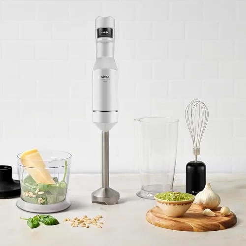 Ufesa ▫️ Batedeira de Mão Stellar Max TouchSpeed 1500 W, Ecrã Digital, Velocidade Variável por Toque, 4 Lâminas de Alta Eficiência, Ergonómica, Antiespratos, Copo Medidor, Emulsionador e Picador 4
