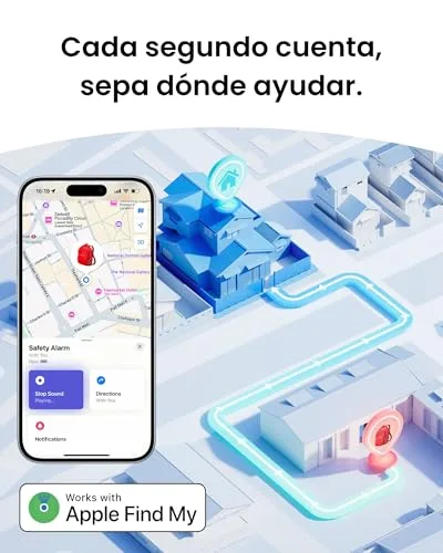 SwitchBot ▫️ Alarme de Segurança Pessoal, Sirene de 130 dB com Luz LED Estroboscópica, Porta-chaves de Autodefesa IP65 com Alertas de Localização, Ideal para Mulheres, Crianças e Idosos, Preto 5