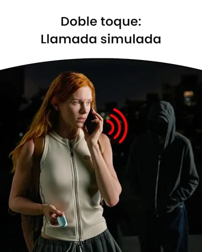 SwitchBot ▫️ Alarme de Segurança Pessoal, Sirene de 130 dB com Luz LED Estroboscópica, Porta-chaves de Autodefesa IP65 com Alertas de Localização, Ideal para Mulheres, Crianças e Idosos, Preto 6
