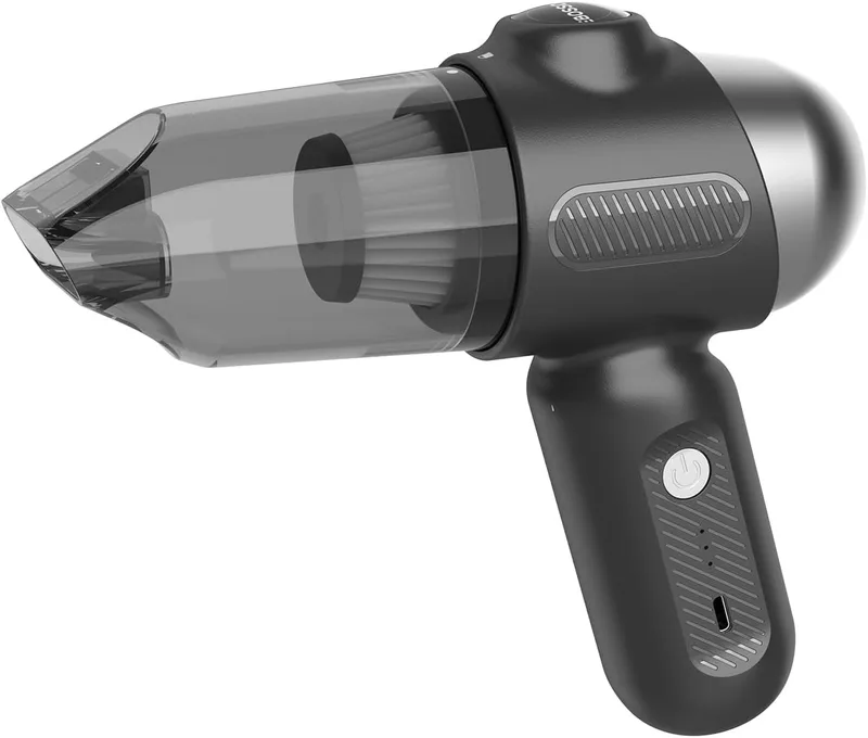 EBOSSOM ▫️ Aspirador de mão 4 em 1, aspirador de carro sem fio 12kPa, mini aspirador de pó, pequeno aspirador portátil a bateria, adequado para carro, casa, escritório (preto, 12kPa)