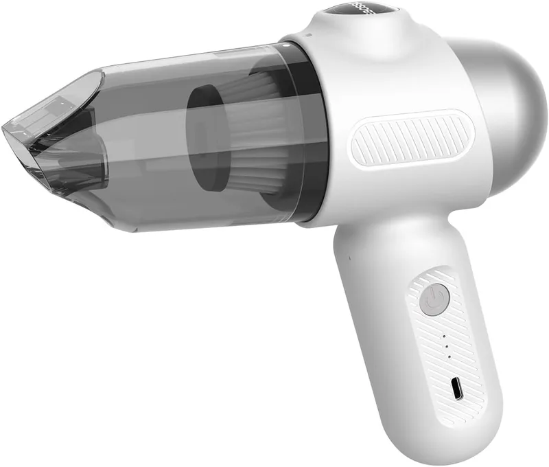 EBOSSOM ▫️ Aspirador de mão 4 em 1, aspirador de carro sem fio 12kPa, mini aspirador de pó, pequeno aspirador portátil a bateria, adequado para carro, casa, escritório (branco, 12kPa)